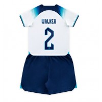 England Kyle Walker #2 Replica Home Minikit World Cup 2022 Short Sleeve (+ pants)